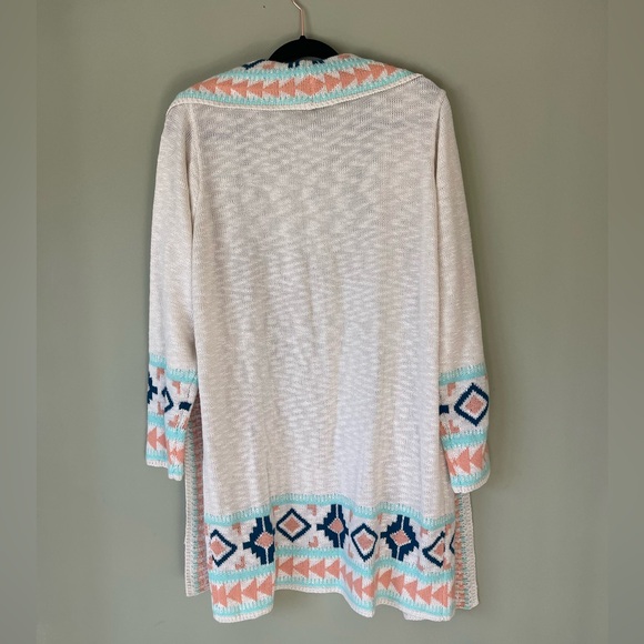 Cardigan duster aztec tribal print - Picture 2 of 2